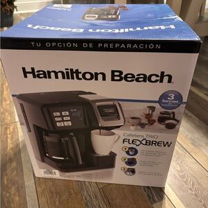 Hamilton Beach FlexBrew Trio Coffee Maker - Black and Silver